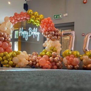 Balloon Arch Northampton Balloons birthday neon sign