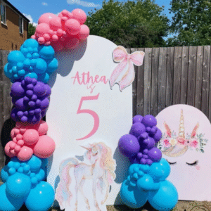 Childrens Birthday Sailboards - unicorn themed personalisation