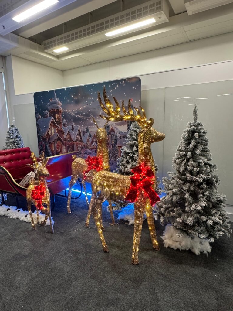 Christmas party décor by Events Right